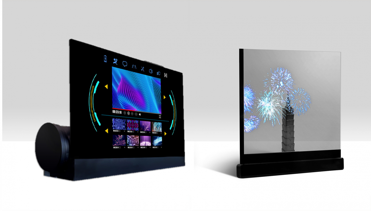 可卷式、折迭性、高透明